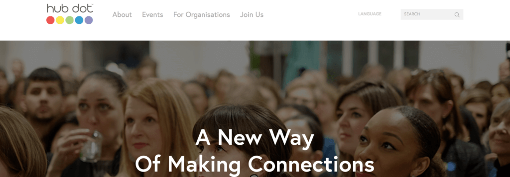 The Hub Dot website