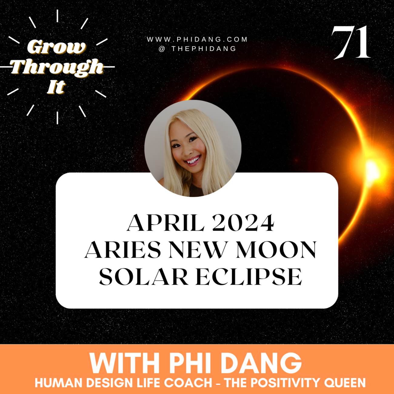 71 Aries New Moon Solar Eclipse April 2024 Phi Dang, Human Design